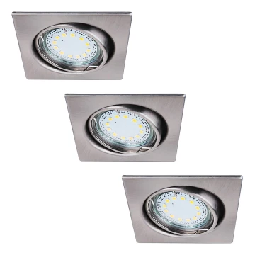 Rabalux - SET 3x LED-Einbauleuchte 1xGU10/3W/230V IP40