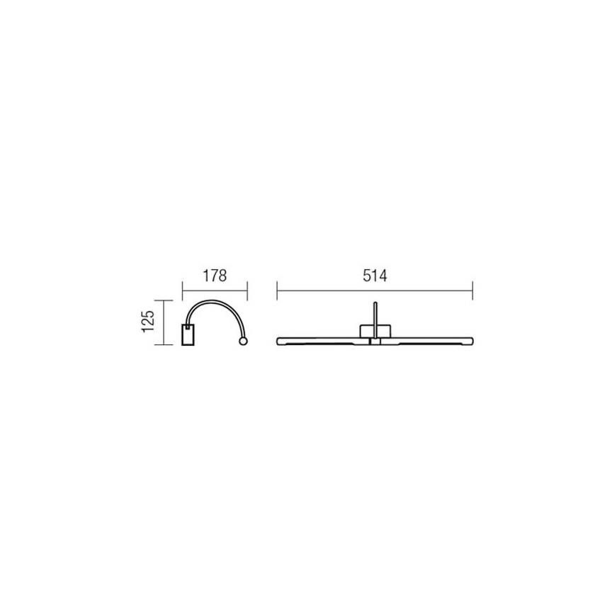 Redo 01-1138 - LED-Bilderleuchte KENDO LED/12W/230V 51,4 cm mattes Chrom