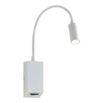 Redo 01-1193 - Flexible und kleine LED-Leuchte HELLO LED/3W/230V weiß