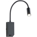 Redo 01-1194 - Flexible und kleine LED-Leuchte HELLO LED/3W/230V schwarz