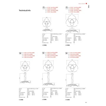 Redo 01-1801 - Dimmbare LED-Deckenleuchte ALIEN LED/60W/230V 3000K d 70 cm weiß