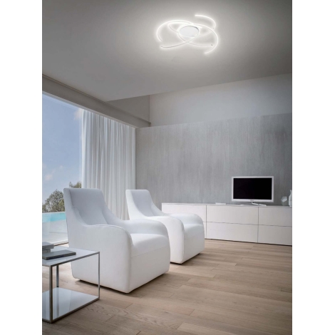 Redo 01-2748 - Dimmbare LED-Deckenleuchte ALIEN LED/75W/230V 3000K d 90 cm weiß