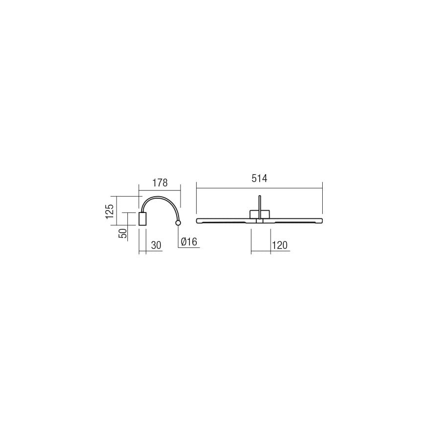 Redo 01-3467 - LED-Bilderleuchte KENDO LED/11W/230V 51,4 cm CRI 92 schwarz