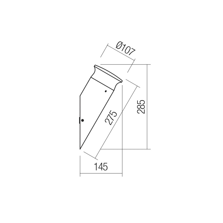 Redo 90073 - LED-Wandleuchte für Außenbereiche ALGON LED/9W/230V IP65 schwarz