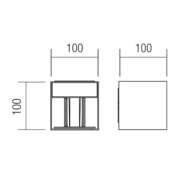 Redo 90291 - LED-Auβenleuchte WINK LED/10W/230V IP54