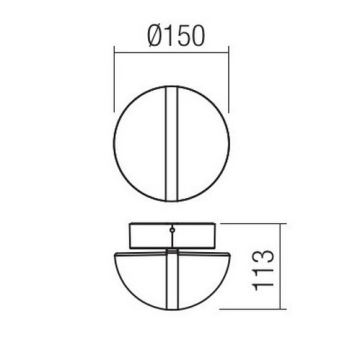 Redo 90364 - LED Auβen-Wandbeleuchtung SIERRA LED/10,8W/230V IP54