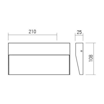 Redo 90480 - LED-Wandleuchte für den Außenbereich LANDER LED/6W/230V IP54 weiß