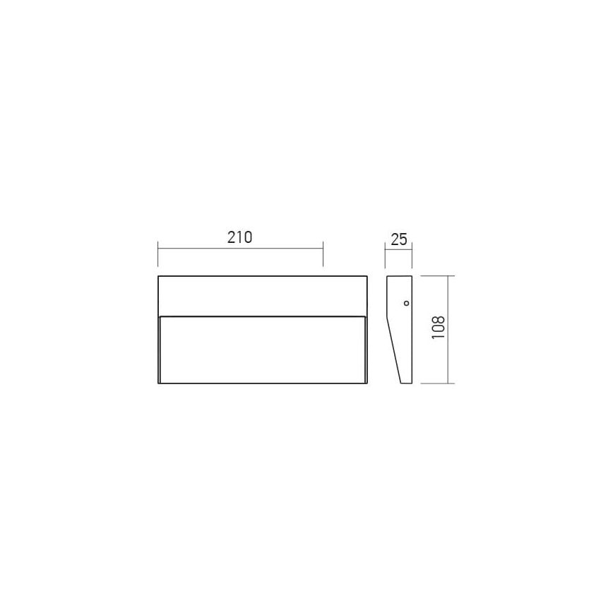 Redo 90481 - LED-Wandleuchte für den Außenbereich LANDER LED/6W/230V IP54 anthrazit