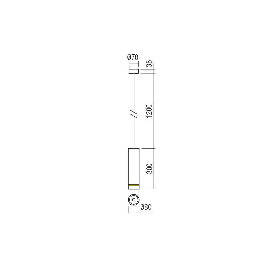 Redo 90514 - Outdoor-LED-Hängeleuchte KLOU LED/9W/230V IP54 anthrazit