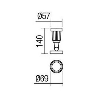 Redo 9997 - LED-Außenleuchte TIM LED/5W/230V 3000K IP65