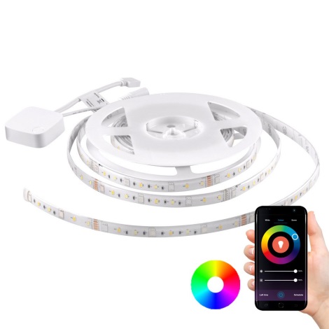 RGB LED Dimmbarer Tuya m Streifen Musikfunktion + 5 LED/20W WLAN