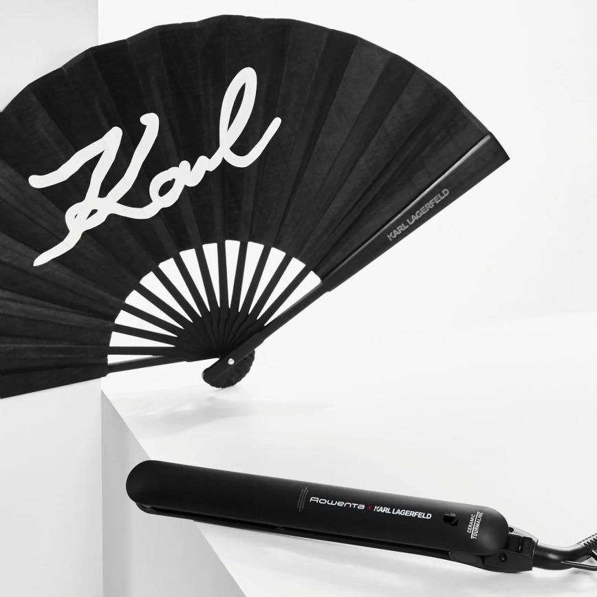 Rowenta - Haarglätter KARL LAGERFELD EASYLISS schwarz