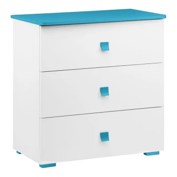 Schrank PABIS 87x83 cm weiß/blau