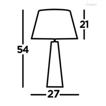 Searchlight - Tischlampe MALDON 1xE27/60W/230V