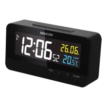 Sencor - Digitaluhr mit Wecker und Temperaturanzeige 230V/1xCR2032