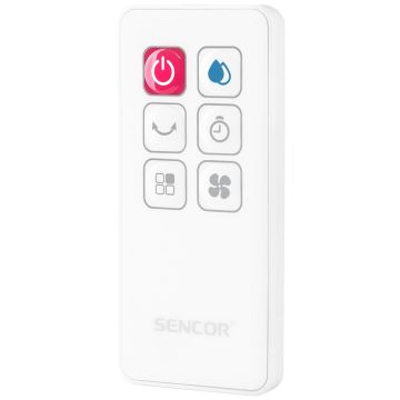Sencor - Mobiler Luftkühler mit LED-Anzeige 3in1 70W/230V weiß + Fernbedienung