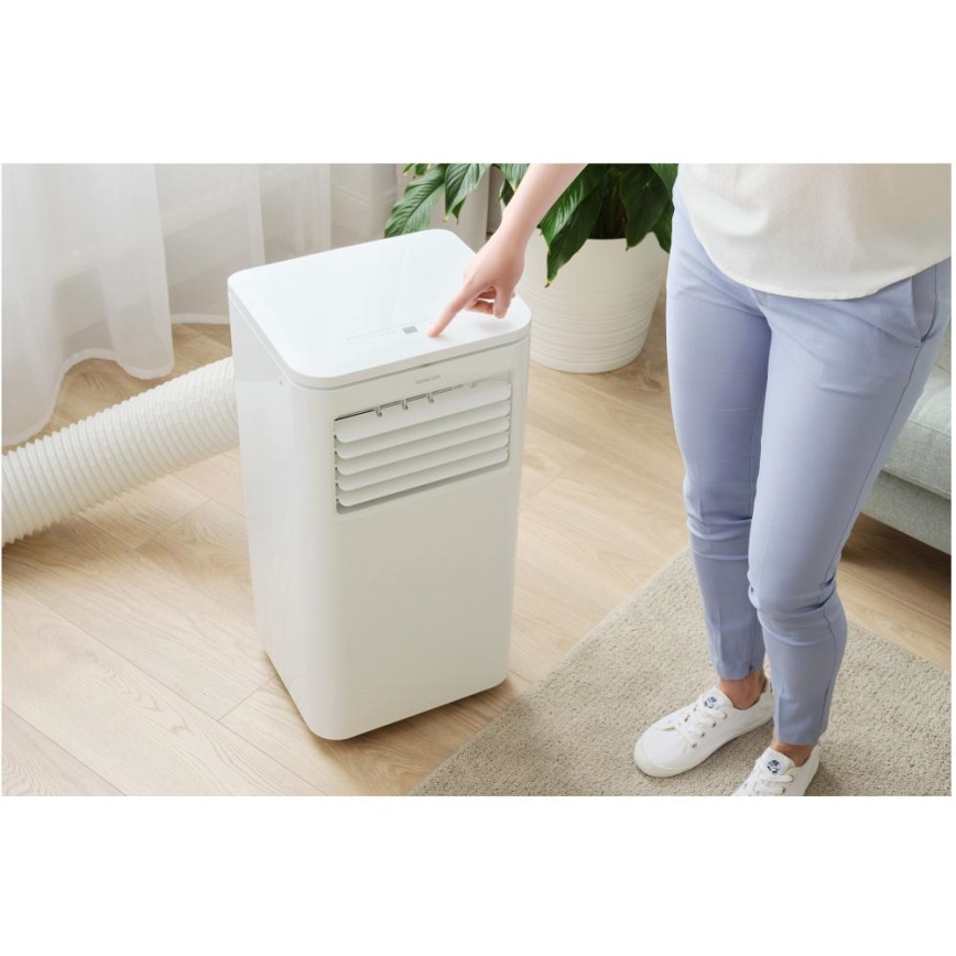 Sencor - Mobiles Smart-Klimagerät 3in1 mit komplettem Zubehör 760W/230V 7000BTU Wi-Fi + Fernbedienung