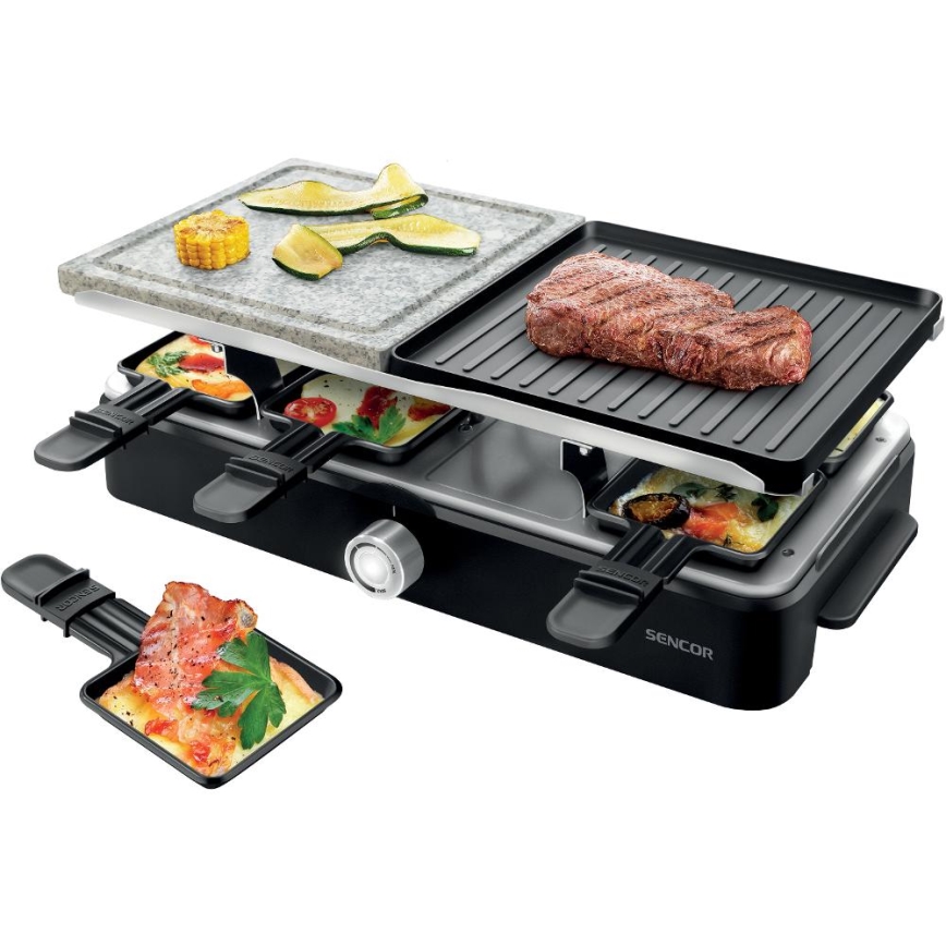 Sencor - Raclette-Grill mit Zubehör 1400W/230V