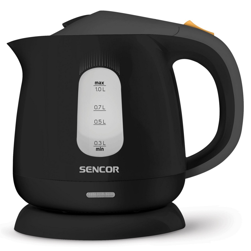 Sencor - Wasserkocher 1 l 1100W/230V schwarz/grau