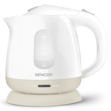 Sencor - Wasserkocher 1 l 1100W/230V weiß/beige