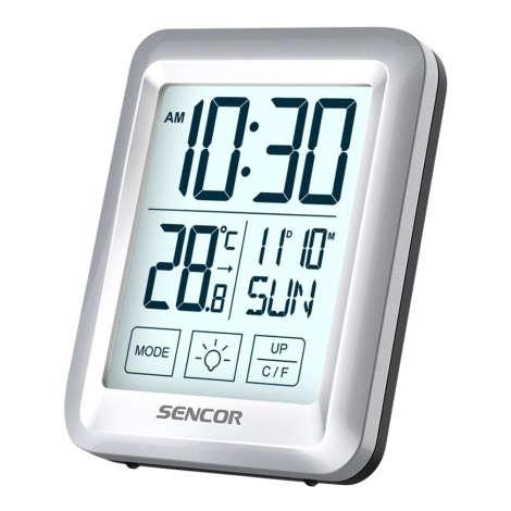 Sencor - Wetterstation mit LCD-Display und Wecker 2xAAA