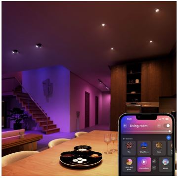 SET 2x Dimmbares LED-RGBW-Leuchtmittel Philips Hue White And Color Ambiance GU5,3/MR16/6,3W/12V 2000-6500K