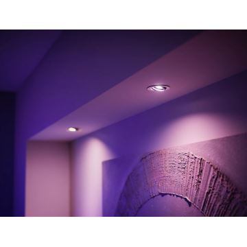 SET 2x Dimmbares LED-RGBW-Leuchtmittel Philips Hue White And Color Ambiance GU5,3/MR16/6,3W/12V 2000-6500K