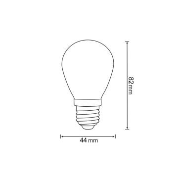 SET 2x LED-Glühbirne PARTY E27/0,3W/36V blau