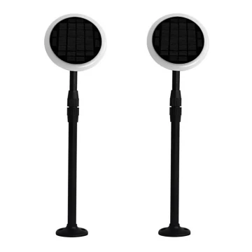 SET 2x LED Verstellbare Solarlampe GARDEN LED/3W/5V 42-80 cm 3000K IP65