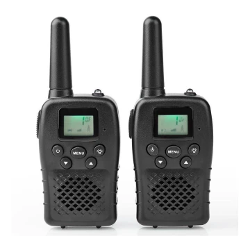 SET 2x Walkie-Talkie mit LED-Licht 3xAAA Reichweite 10 km