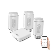SET 3x Smart-Thermostatkopf + Smart-Gateway GW1 Wi-Fi Zigbee