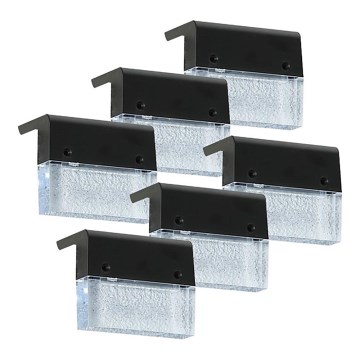 SET 6x LED-RGB-Solarwandleuchte LED/1W/1,2V 3500K IP65