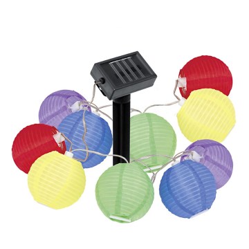 Solar- Gartenleuchte Bälle 10xLED/0,075W