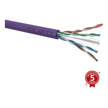 Solarix - Installationskabel CAT6 UTP LSOH Dca-s2,d2,a1 100m