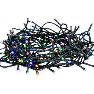 LED Weihnachtskette 100xLED/8 Funktionen 13m IP44 multicolor