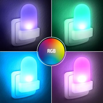 LED-RGB-Orientierungsleuchte mit Dämmerungssensor LED/0,5W/230V