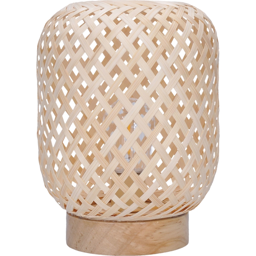 Dekorative LED-Tischleuchte LED/2xAAA Rattan