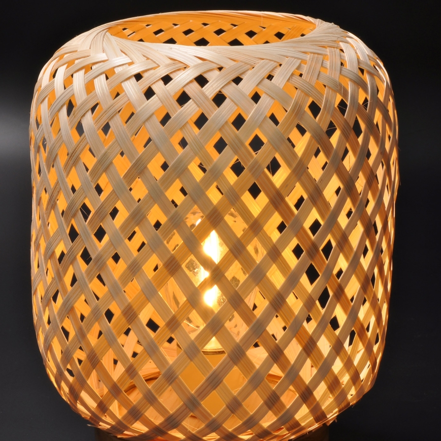 Dekorative LED-Tischleuchte LED/2xAAA Rattan