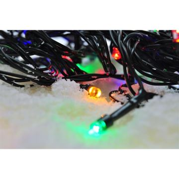 LED Weihnachtskette für Außen 50m 500xLED/230V farbig IP44