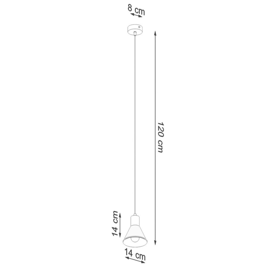 Hängeleuchte TALEJA 1xE27/60W/230V weiß