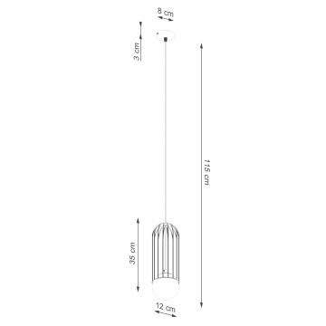 Hängeleuchte an Schnur BRINA 1xG9/8W/230V schwarz