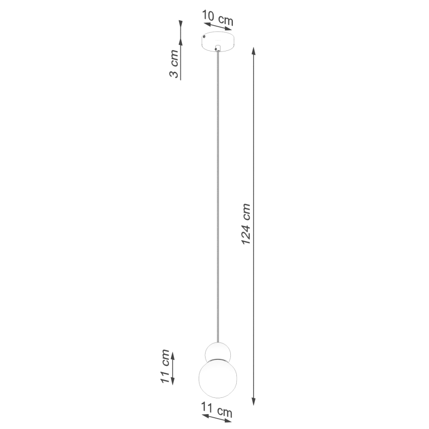 Hängeleuchte an Schnur PEKKA 1xG9/8W/230V weiß