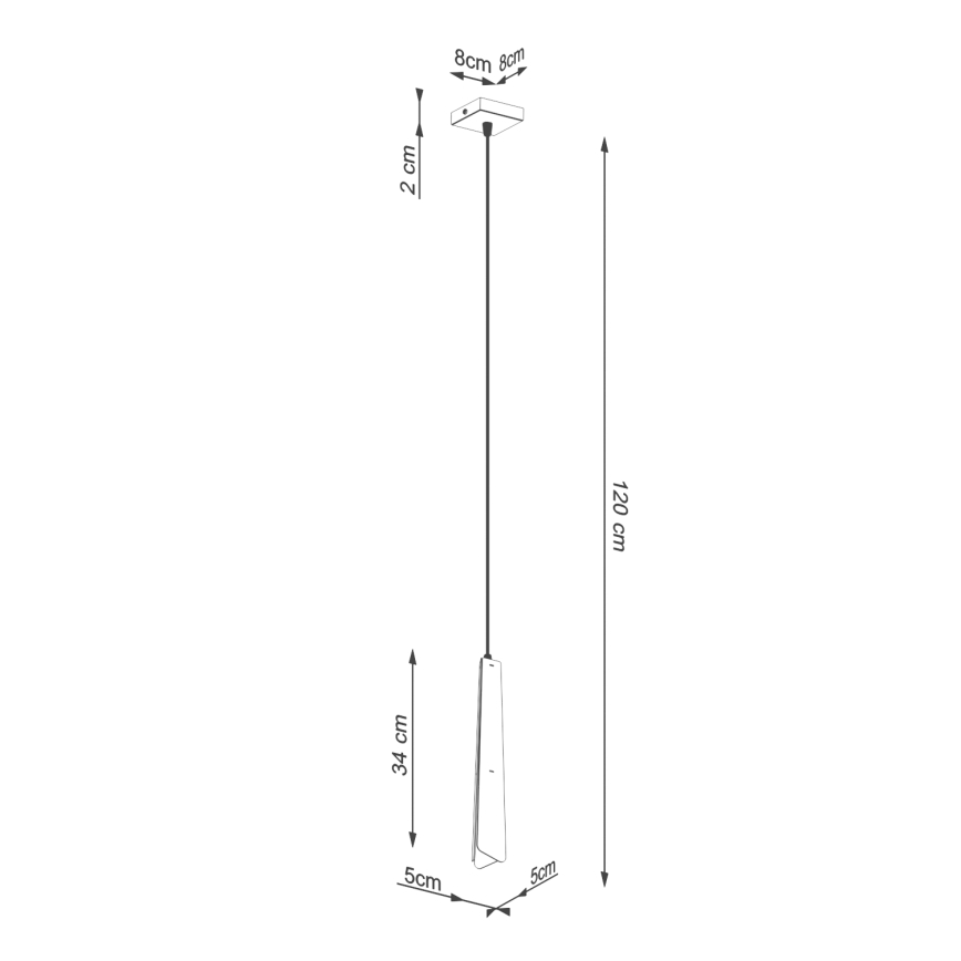 Hängeleuchte an Schnur PRYSM 1xG9/8W/230V weiß