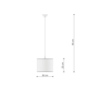 Sollux SL.1412 - Kinder-Hängeleuchte an Schnur UNICORN 1xE27/15W/230V d 30 cm