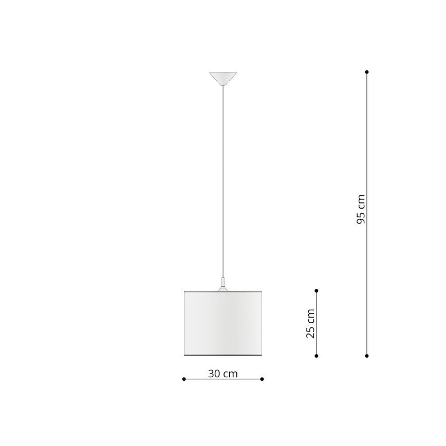 Sollux SL.1412 - Kinder-Hängeleuchte an Schnur UNICORN 1xE27/15W/230V d 30 cm