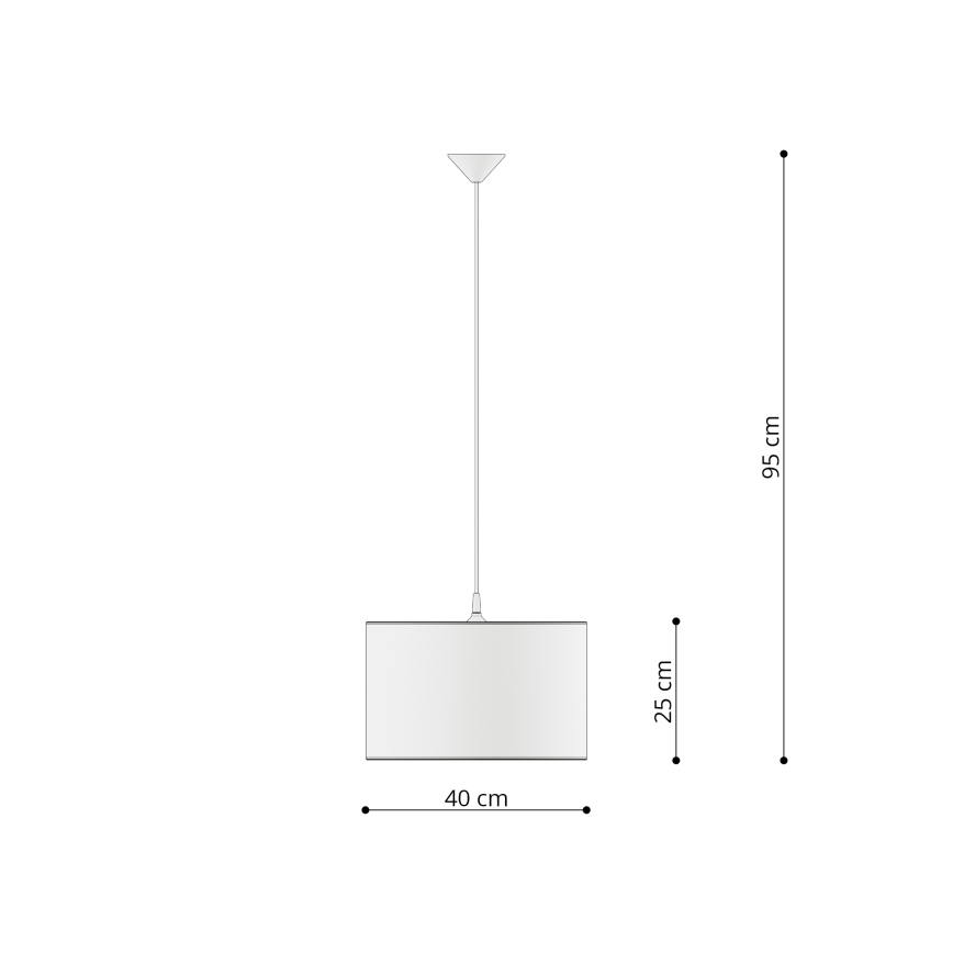 Kinder-Hängeleuchte FAIRY 1xE27/15W/230V d 40 cm Fee