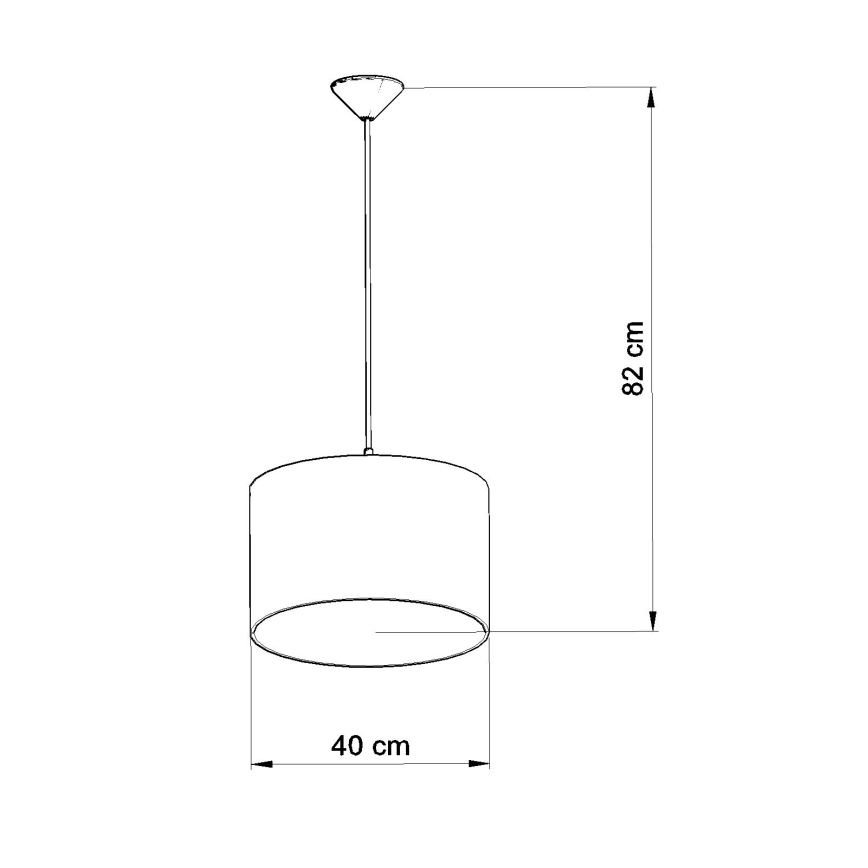 Kinder-Hängeleuchte an Schnur OWLS 1xE27/15W/230V d 40 cm