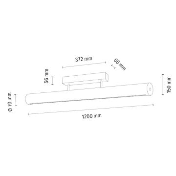 Dimmbare LED-Deckenleuchte CONOR LED/34,5W/230V Eiche – FSC-zertifiziert