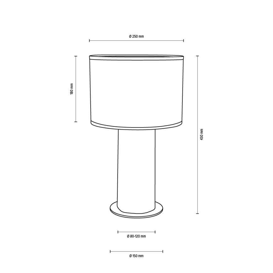 Tischlampe PINO MIX 1xE27/40W/230V Kiefer – FSC-zertifiziert