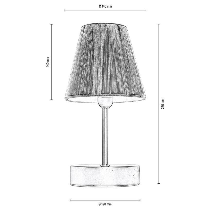 Tischleuchte MILA 1xE14/25W/230V Birke – FSC-zertifiziert